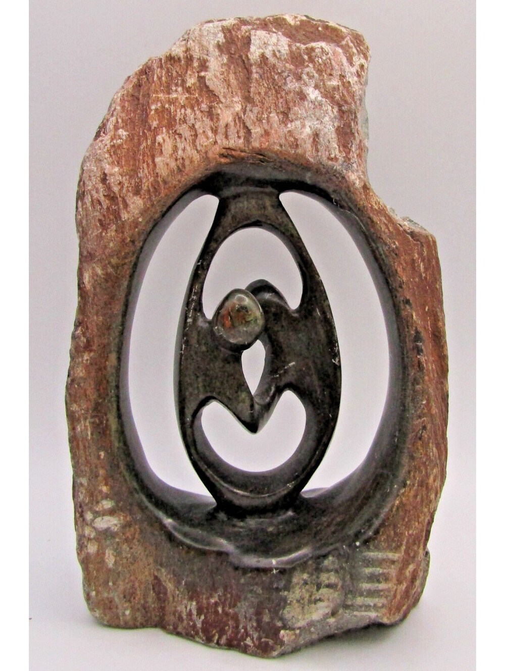 Emerson Butawu African Shona Carved Serpentine Stone Sculpture Zimbabwe